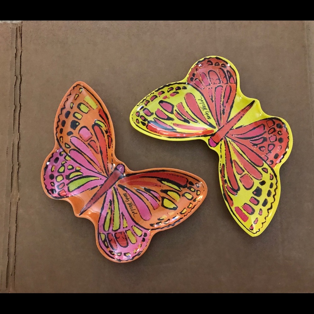 Andy Warhol Butterfly Small Melamine Plate Set ALMOST SOLD OUT